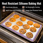 Silicone Pastry Mat with 10 Useful Recipes, Silicone Baking Mat - Image 5