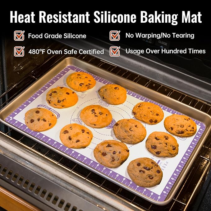 Silicone Pastry Mat with 10 Useful Recipes, Silicone Mat - Image 5