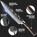 7-Piece Kitchen Knife Set with Magnetic Block - Image 2