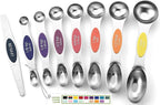 Spring Chef Stainless Steel Magnetic Measuring Spoons Set of 8 by SpringChef