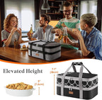 Lifewit Insulated Double Decker Casserole Carrier, Expandable Lasagna Lugger - Image 4