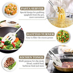 TeamFar Kitchen Utensils, for Nonstick Cookware Cooking Stirring Turning - Image 4