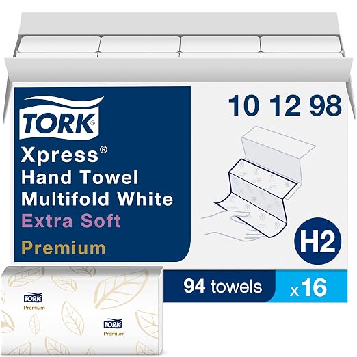 Tork Xpress Paper Towel Dispenser and Tork Extra Soft Multifold Hand Towels - Image 6