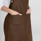 TOSHE Kitchen Apron Waterdrop Resistant Cotton Apron - Image 8
