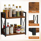 Giikin Kitchen Counter Shelf, Kitchen Countertop Organizer, 2 Tier Spice Rack - Image 2
