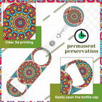 Irenare 6 Pcs Flat Bottle Openers Retractable Bar Keys - Image 3