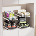 Delamu 2-Tier Multi-Purpose Bathroom Under Sink Organizers and Storage - Image 4