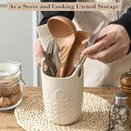 5.75" Utensil Holder for Kitchen Counter, Cute Nordic Minimalist Style Cooking - Image 4