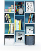 Furinno LUDER Book Shelf, 11-Cube Bookshelf, Reversible Bookcase, 9.4 x 29.1 x - Image 5