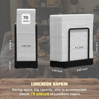 Wican Napkin Holder for Table, Bamboo Iron Standing Napkin Dispenser for - Image 7