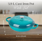 nuovva Shallow Cast Iron Casserole - Image 3