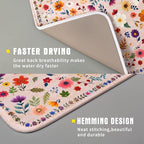 Boho Floral Dish Drying Mat - Image 3