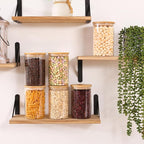 Moretoes 6 Pack 1qt Glass Storage Containers - Image 6