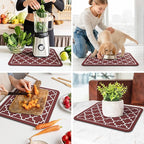 WISELIFE Dish Drying Mat Super Absorbent Drying Mat Large Dish Drying Mats - Image 6