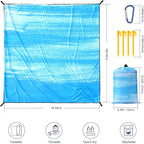WIWIGO Beach Blanket Waterproof Sandproof Beach Mat 79" X 83"/10'x9'for 2-8 - Image 2