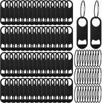 60 Pieces Stainless Steel Flat Bottle Opener Keychain Bulk 3.5 x 1.3 Inches by Dingion