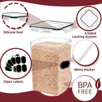 PRAKI Large Airtight Food Storage Containers - Image 3