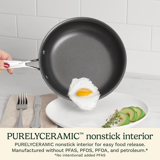 Cuisinart Chef's Classic™ Nonstick Hard Anodized 17 Piece Set w/Tempered Glass - Image 3