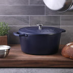 Babish 6-Quart Round Enameled Cast Iron Dutch Oven - Image 2