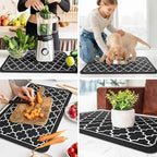 WISELIFE Dish Drying Mat Super Absorbent Drying Mat Large Dish Drying Mats - Image 6
