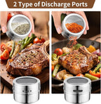 12pcs Stainless Steel Spice Jars, Magnetic Condiment Tins Magnetic Spice Jar - Image 4