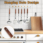 FJNATINH Stainless Steel Cooking Utensils Set, Mirror Polished 6 Pieces Kitchen - Image 3