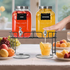2 Pack1 Gallon Glass Drink Dispensers - Image 6