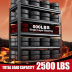 Set of 2 Garage Shelving-3500 lbs 5 Tier Storage Shelves, Adjustable Heavy Duty - Image 5