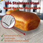KITCHENATICS Small Quarter Sheet Cooling Rack - Image 3