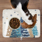 Christmas Tree Dish Drying Mat for Kitchen Counter 24x18 Inch Xmas Snowflake - Image 8