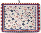 Happy 4th of July Patriotic Dish Drying Mat 18 x 24 Inch US Independence Day by Kwlegh