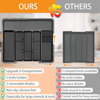 Large Utensil Drawer Organizer for Kitchen, Expandable Silverware Organizer - Image 5