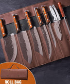 Naitesen 7PCS Hand Forged Butcher Knife and Kitchen Knife 2 in 1 Set - Image 2