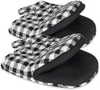 Short Oven Mitts, Heat Resistant 500°F, Silicone Grip Kitchen Gloves, Non-Slip by GOLDMEET