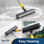 Yocada Floor Scrub Brush Telescopic Handle 2 in 1 Scrape Brush Stiff Bristle - Image 6