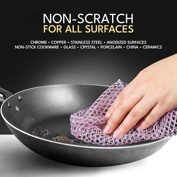 The Crown Choice Heavy Duty Non-Scratch Dish Scrubbers - Image 2
