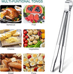 Chengu 3 Pieces 8.7 Inch, 11.7inch Kitchen Tongs Set Stainless Steel Tongs - Image 6