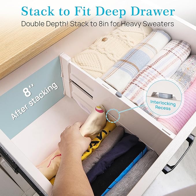 Vtopmart 6 Pack Drawer Dividers - Image 4