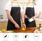 Tosewever 2 Pack Adjustable Bib Apron, Waterdrop Resistant Aprons - Image 2