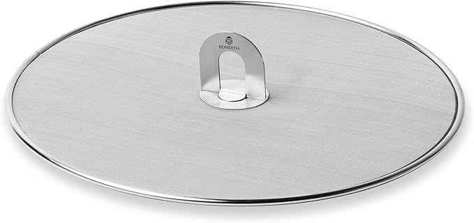 Homestia Splatter Screen for Kitchen, Stainless Steel Fine Mesh Splatter Screen by Homestia