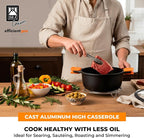 BRA COOKWARE Efficient Pro Nonstick Stock Pot w/Lid | 9.5 Inch 4.2 Quart - Image 3