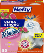 Hefty Ultra Strong 13 Gallon Trash Bags, Tall Kitchen Trash Bags 13 Gallon Size by Hefty