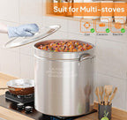 ROVSUN 82-Quart Stainless Steel Turkey Fryer & Seafood Boil Pot - Image 5
