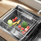 Fanbsy Dish Drying Rack in Sink, Extendable Stainless Steel Dish Drainers - Image 8