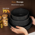 SODAY 15Pcs Pots and Pans Set Non Stick, Cookware Sets - Image 5