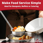 Super Sturdy, Ergonomic 8 Oz. Soup Ladle 1 Pk. Stainless Steel Ladles - Image 6