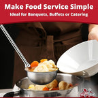 Super Sturdy, Ergonomic 1 Oz. Soup Ladle 1 Pk. Stainless Steel Ladles - Image 6