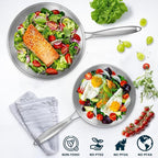 Tri-Ply Stainless Steel Frying Pans Set - Image 6