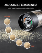 FORLIM Electric Salt and Pepper Grinder Set, USB Rechargeable, Automatic Salt - Image 5