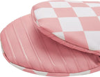 Ohocut Pink Checkered Mini Oven Mitts Heat Resistant, Vintage Retro - Image 6